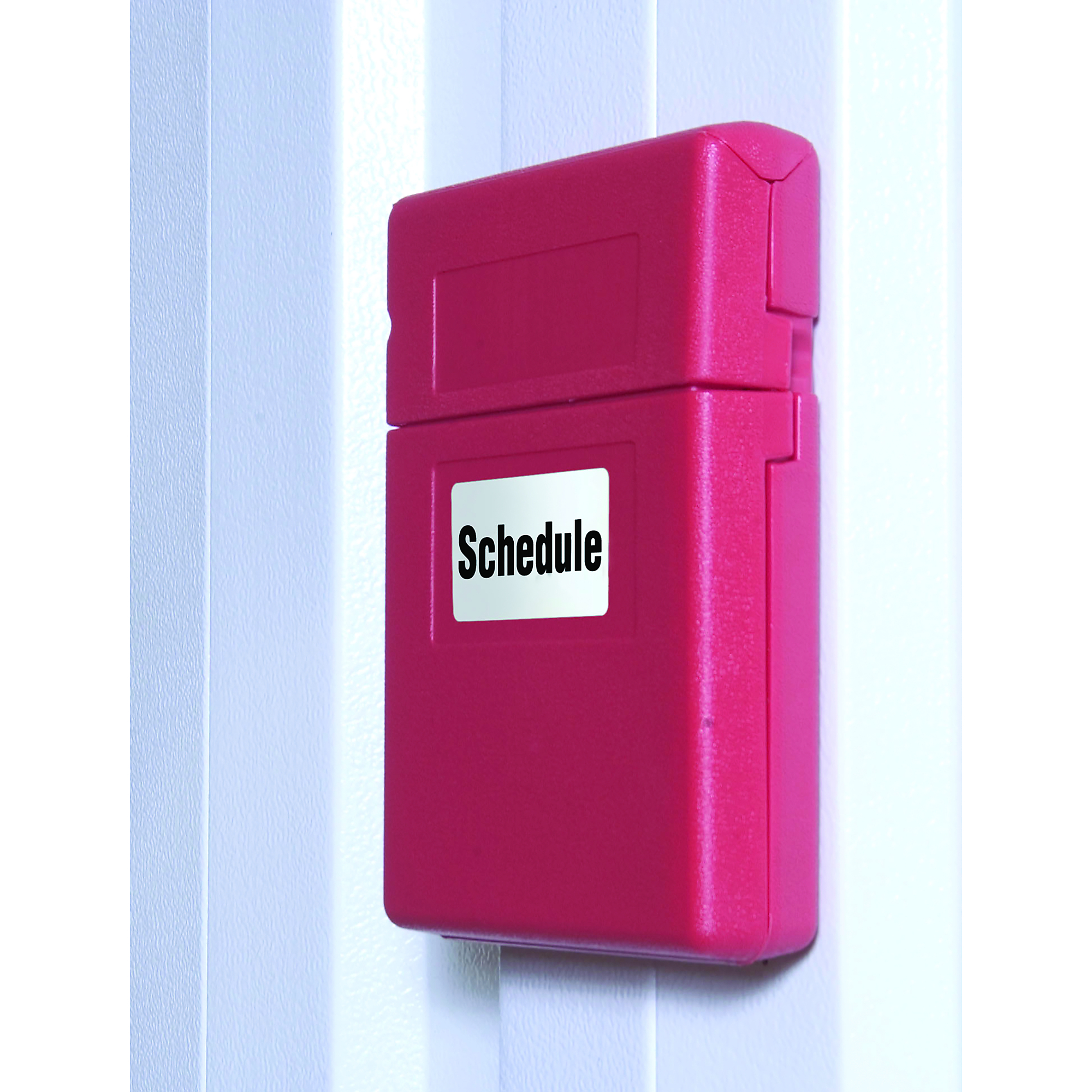 Justrite Weather-Resistant Document Box — Medium, Flip-Top, Polyethylene, Red, 20 Pcs, Model# 23303
